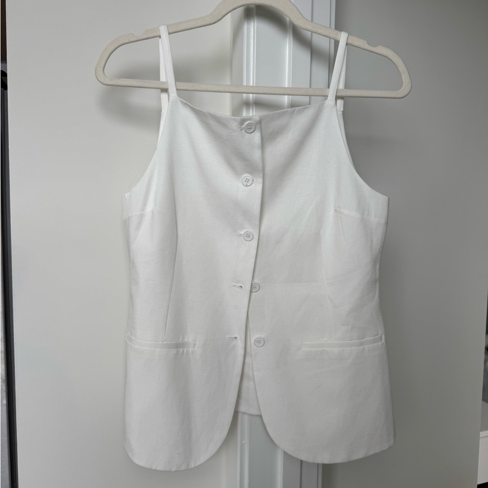 ZARA Button Vest Top